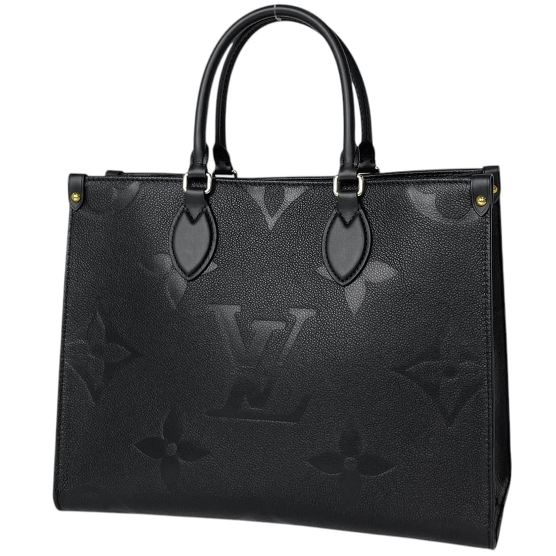Louis Vuitton OnTheGo MM Handbag/Shoulder Bag, Monogram Empreinte, Noir (Black), M45595, Women's. (1 of 12)