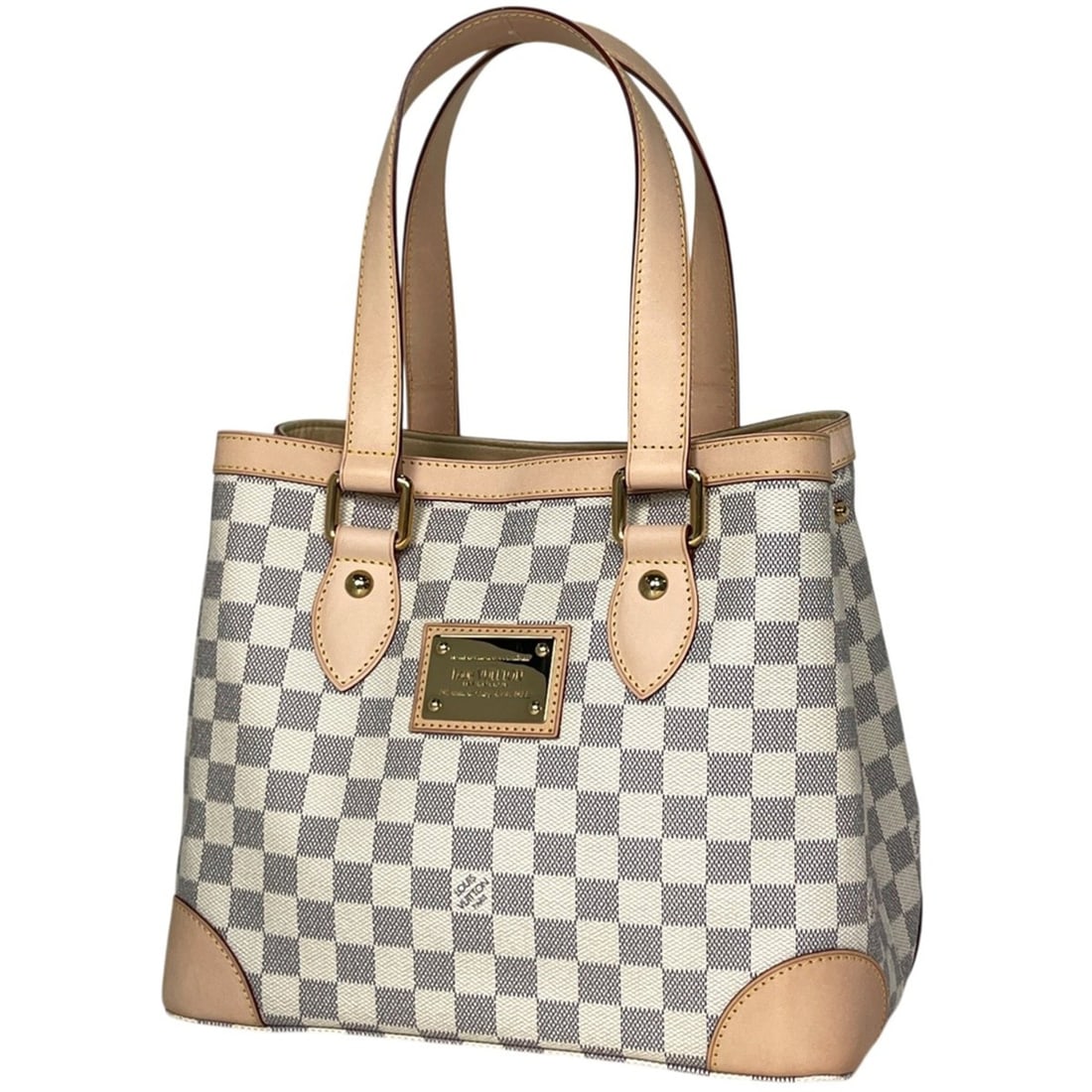Louis Vuitton Hampstead PM Tote Bag Handbag Damier Azur White N51207 Women's: --- Catalog ---Category: SizeSize (HxWxD): 24.5cm x 28.5cm x 17.5cm / 9.64'' x 11.22'' x 6.88''Category: DesignType: Handbag, Tote bagColor: WhiteGender: WomenMaterial: Damier Azur Category: GeneralBr