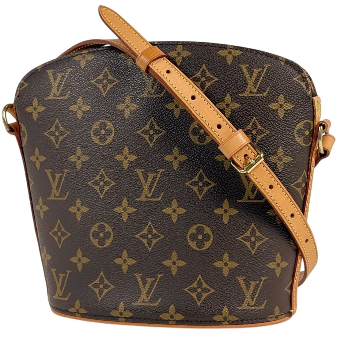 Louis Vuitton Druot Shoulder Bag, Monogram Brown, M51290, Women's (1 of 19)