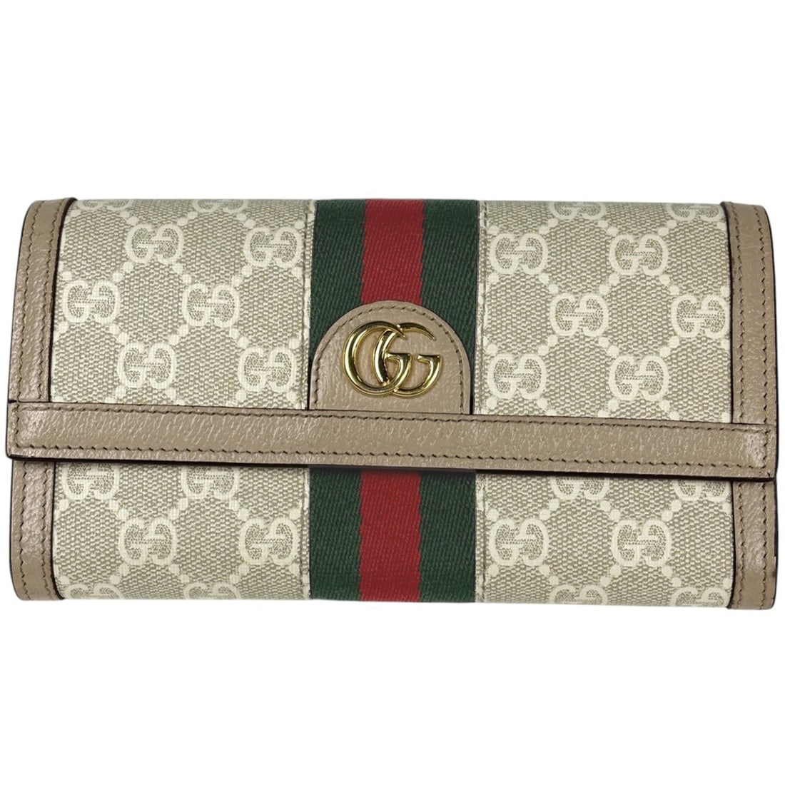 Gucci Ophidia GG Continental Wallet, Bi-fold, Supreme, Beige, 523153, Women's Wallet: --- Catalog ---Category: SizeSize (HxWxD): 10.5cm x 19cm x 2.5cm / 4.13'' x 7.48'' x 0.98''Category: DesignType: Long wallet (bi-fold)Color: BeigeGender: WomenMaterial: GG Supreme , Leather Category: 