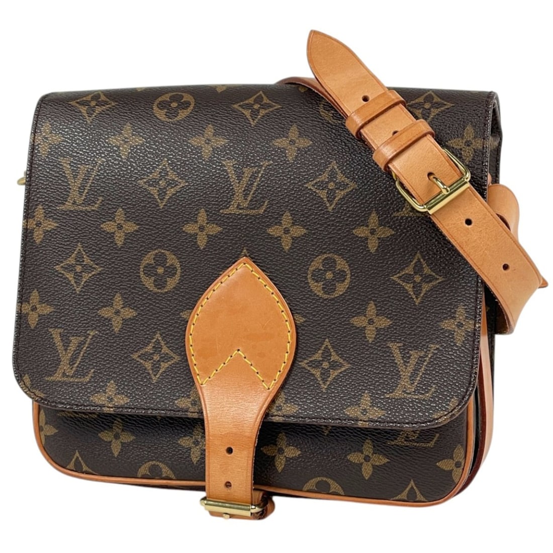 Louis Vuitton Cartouchiere 22 Shoulder Bag, Monogram Brown, M51253, Women's: --- Catalog ---Category: SizeSize (HxWxD): 18cm x 22cm x 8cm / 7.08'' x 8.66'' x 3.14''Category: DesignType: Shoulder bagColor: BrownGender: WomenMaterial: Monogram Category: GeneralBrand: Louis Vuitt