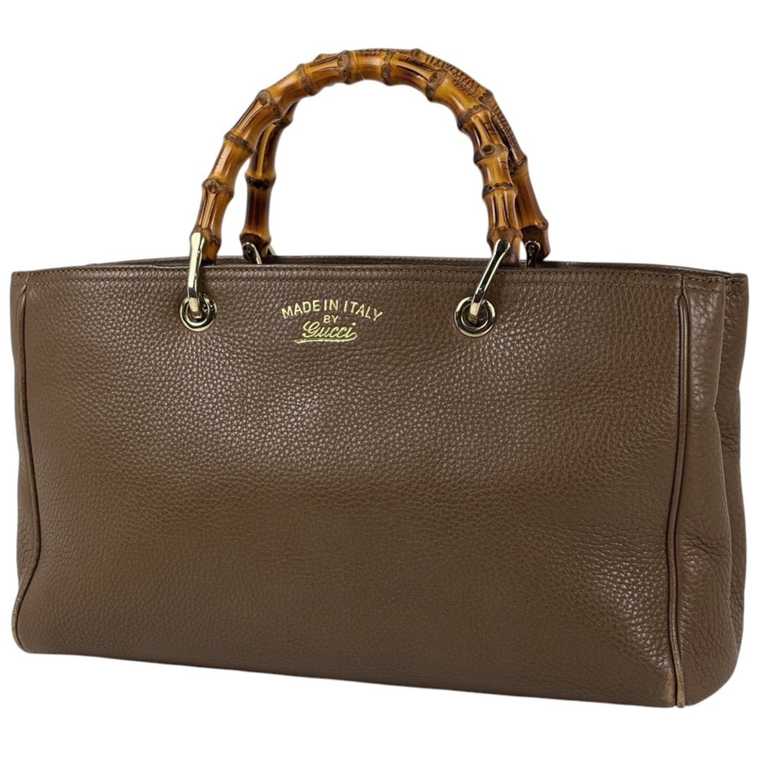 Gucci Bamboo Shopper Medium 2-Way Leather Handbag, Brown, 323660, Women's (1 of 11)