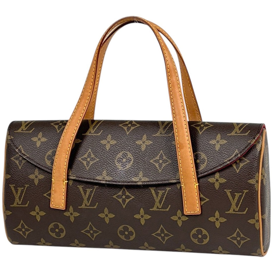 Louis Vuitton Sonatine handbag, Monogram brown, M51902, women's.: --- Catalog ---Category: SizeSize (HxWxD): 13.5cm x 28cm x 6cm / 5.31'' x 11.02'' x 2.36''Category: DesignType: HandbagColor: BrownGender: WomenMaterial: Monogram Category: GeneralBrand: Louis Vuitton