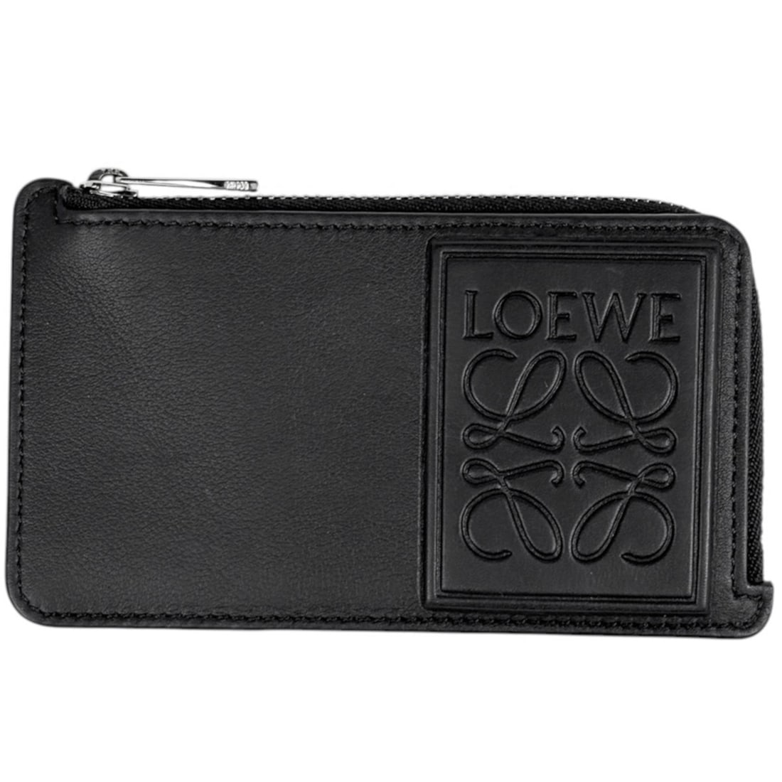 LOEWE Anagram Fragment Case/Card Holder/Wallet/Coin Purse, Leather, Black, Women's: --- Catalog ---Category: DesignType: Card caseColor: BlackGender: WomenMaterial: Leather Category: GeneralBrand: LoeweCategory: Physical PropertiesSize (HxWxD): 7cm x 13cm x 1.5cm / 2.75'' x 5.11'' x 
