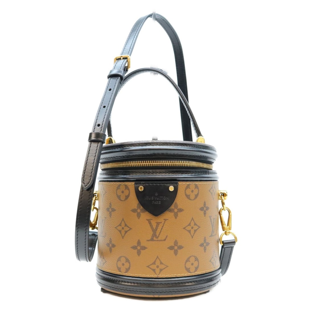 LOUIS VUITTON M43986 Monogram Reverse Cannes 2-Way Bag Shoulder Brown Gold Hardware Women's: --- Catalog ---Category: SizeSize (HxWxD): 17cm x 15cm x 14cm / 6.69'' x 5.9'' x 5.51''Category: DesignType: Shoulder bagColor: BrownGender: WomenMaterial: Monogram Hardware Color: GoldCategory: Gener