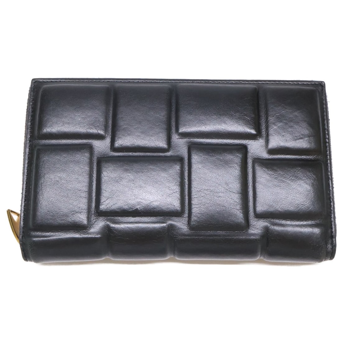 BOTTEGA VENETA Padded Zip Long Wallet (with coin purse) Black Men's: --- Catalog ---Category: SizeSize (HxWxD): 11.5cm x 19.5cm x 11.5cm / 4.52'' x 7.67'' x 4.52''Category: DesignType: Long wallet (bi-fold)Color: BlackGender: MenMaterial: Leather Category: GeneralBrand