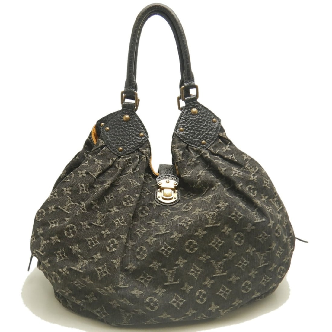 LOUIS VUITTON Monogram Denim XL Tote Bag M95510 Noir Women's 254198 (1 of 20)