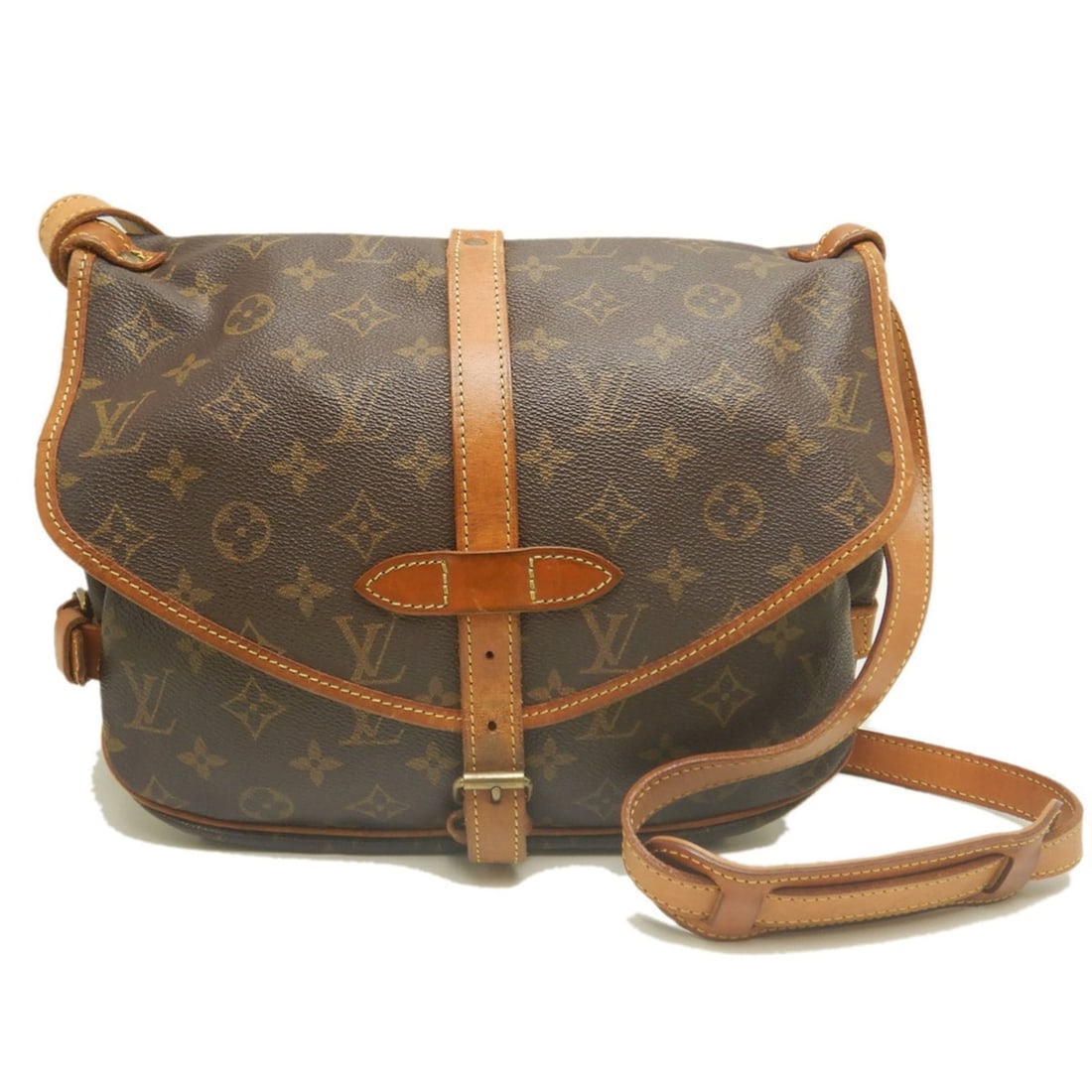 LOUIS VUITTON Monogram Saumur MM M40710 Shoulder Bag Brown Women's 254194: --- Catalog ---Category: SizeSize (HxWxD): 24cm x 30cm x 12cm / 9.44'' x 11.81'' x 4.72''Category: DesignType: Shoulder bagColor: BrownGender: WomenMaterial: Monogram , Canvas Category: GeneralMPN: M4