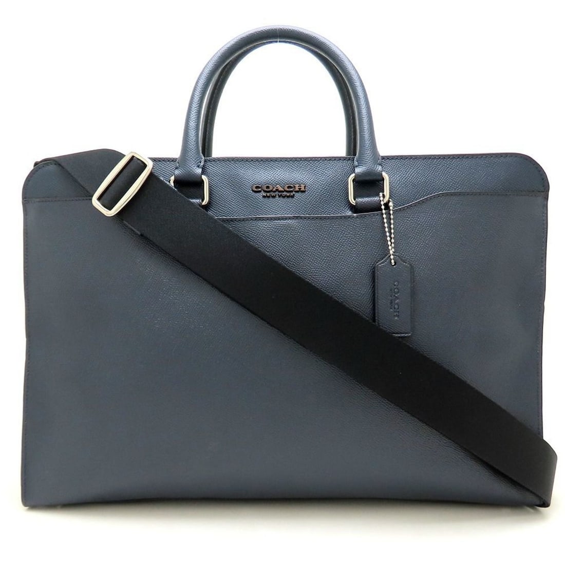 COACH Beckett Structured Briefcase F72988 Business Bag Leather Navy Men's 353469: --- Catalog ---Category: SizeSize (HxWxD): 28cm x 41cm x 8cm / 11.02'' x 16.14'' x 3.14''Category: DesignType: BriefcaseColor: NavyGender: MenMaterial: Leather Category: GeneralMPN: F72988Brand: Coach