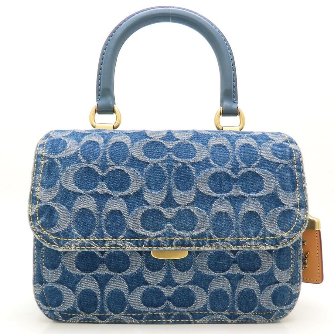COACH Rogue Top Handle CR694 Handbag, Denim Blue, Women's 353471: --- Catalog ---Category: SizeSize (HxWxD): 15.5cm x 21.5cm x 8.5cm / 6.1'' x 8.46'' x 3.34''Category: DesignType: HandbagColor: BlueGender: WomenMaterial: Denim Category: GeneralMPN: CR694Brand: