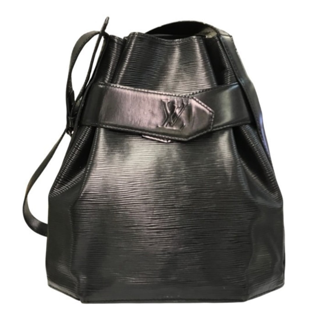 LOUIS VUITTON Louis Vuitton Epi Sac Depaule PM Shoulder Bag Women's Black M80157 T1 (1 of 10)
