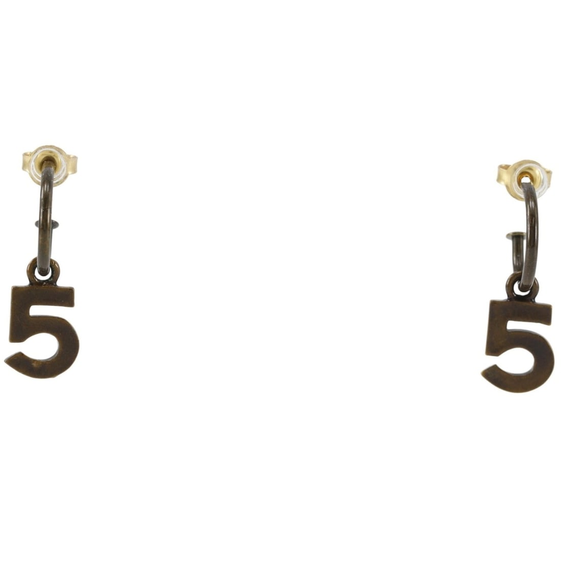 Chanel No. 5 Earrings, 97A.A09637, Gold Plated, 1997, Approx. 2.2g, Women's.: --- Catalog ---Category: SizeWeight: 2.2g / 0.07oz.Size (HxWxD): 25.00mm x 9.00mm / 0.98'' x 0.35''Category: DesignType: Drop earringsColor: GoldGender: WomenCategory: GeneralBrand: Chanel--- Item Lis