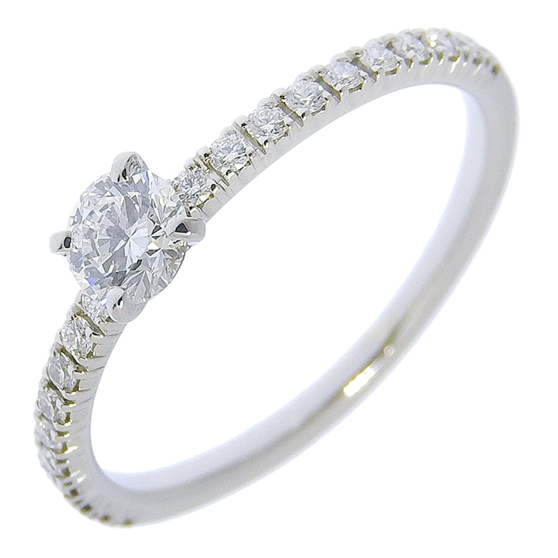 Cartier Ettenseldou Ring, Size 6, N4744247, Pt950 Platinum x Diamond 0.18g, Approx. 1.5g, Women's.: --- Catalog ---Category: SizeWeight: 1.5g / 0.05oz.JP Size: 6US Size: 3.5Inner Diameter: 14.50mm / 0.57''Category: DesignType: Band ringStone: DiamondGender: WomenMaterial: Platinum 950Weight (ct.): 0