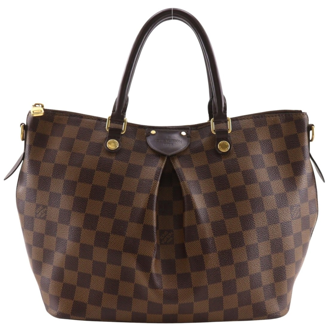 Louis Vuitton Sienna PM handbag, N41545, Damier canvas, 2015 model, brown, TJ2175 A5, women's.: --- Catalog ---Category: SizeWeight: 590g / 1.3lb.Handle Drop: 11.00cm / 4.33''Size (HxWxD): 23cm x 28cm x 15cm / 9.05'' x 11.02'' x 5.9''Category: DesignType: HandbagColor: BrownGender: WomenMaterial