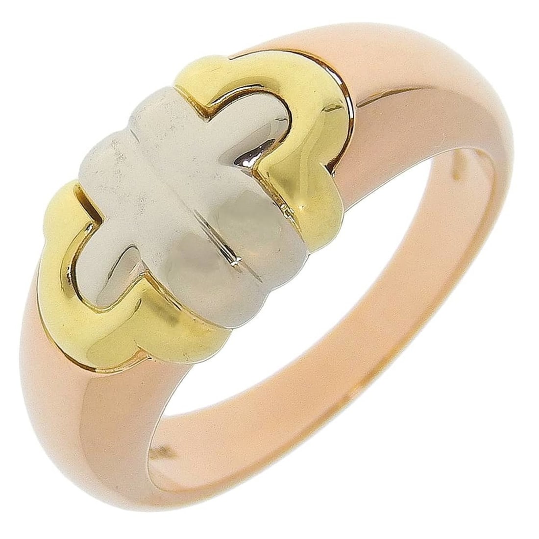 Bulgari BVLGARI Parentesi Ring, Size 8.5, 18K Yellow Gold, Approx. 6.2g, Women's: --- Catalog ---Category: SizeWeight: 6.2g / 0.21oz.JP Size: 8.5US Size: 4.5Inner Diameter: 15.00mm / 0.59''Category: DesignType: Band ringGender: WomenMaterial: Yellow gold (18K)Category: GeneralBrand