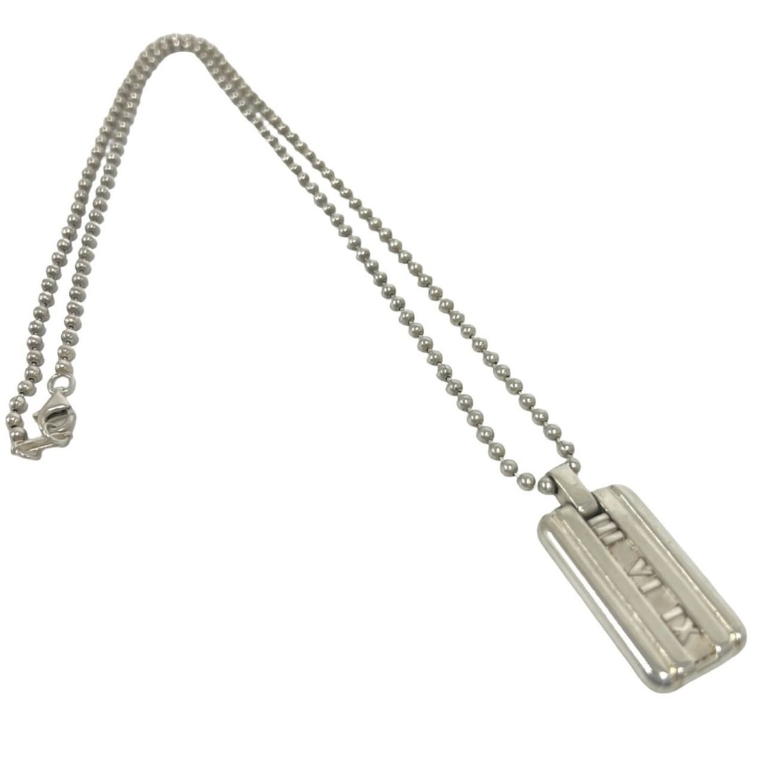 TIFFANY&Co. Tiffany Vintage Necklace, Sterling Silver 925, Accessory, Pendant, Choker, 93350: --- Catalog ---Category: SizePendant Size: 26mm x 15mm / 1.02'' x 0.59''Neck Circumference: 51.3 cm / 20.19''Category: DesignColor: SilverGender: WomenMaterial: Silver 925Pendant Type: PendantNecklace