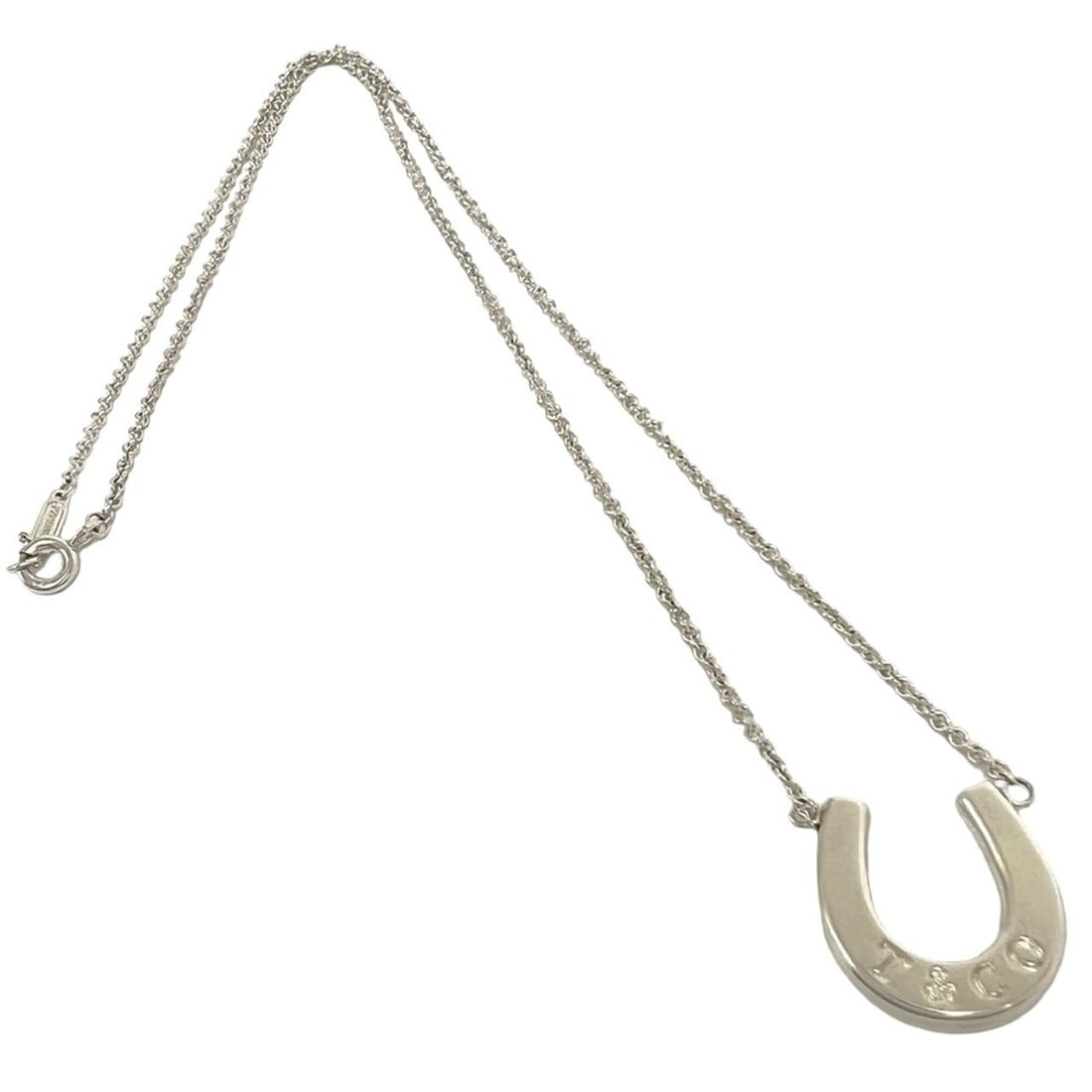 TIFFANY&Co. Tiffany Vintage Horseshoe Necklace, Sterling Silver 925, Accessory Pendant, Silver, Item: --- Catalog ---Category: SizePendant Size: 17mm x 16mm / 0.66'' x 0.62''Neck Circumference: 40 cm / 15.74''Category: DesignColor: SilverGender: WomenMaterial: Silver 925Pendant Type: PendantNecklace T