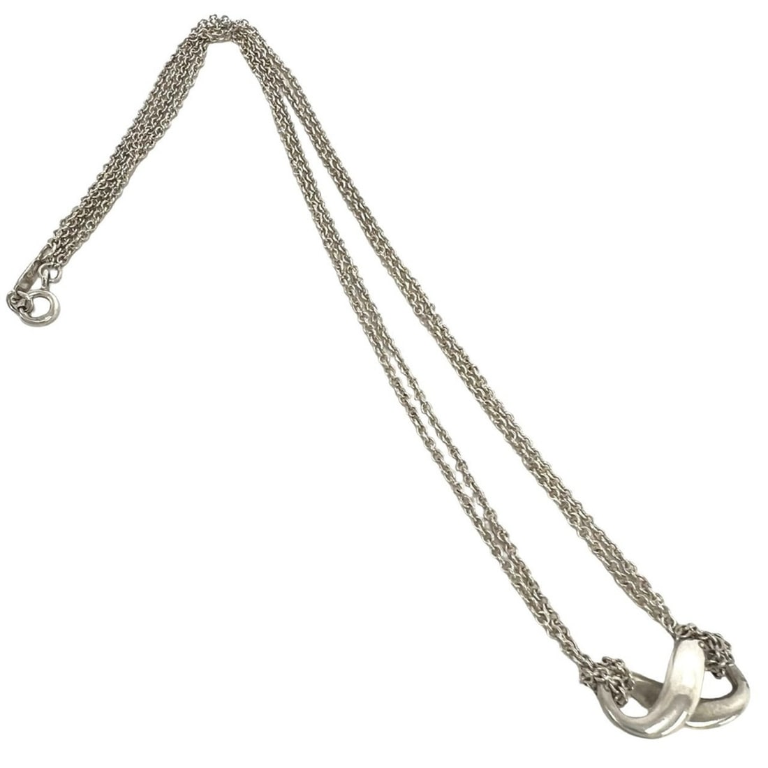 TIFFANY&Co. Tiffany Vintage Infinity Necklace, Sterling Silver 925, Accessory Pendant, Silver, Item: --- Catalog ---Category: SizePendant Size: 9mm x 18mm / 0.35'' x 0.7''Neck Circumference: 40.5 cm / 15.94''Category: DesignColor: SilverGender: WomenMaterial: Silver 925Pendant Type: PendantNecklace T