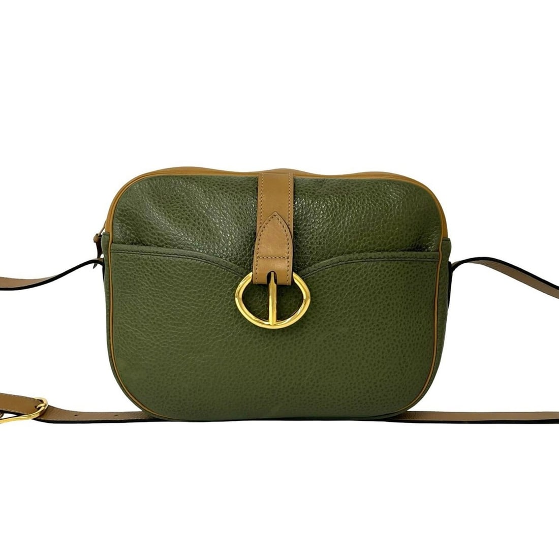 Christian Dior Vintage CD Logo Hardware Leather Shoulder Bag Green Brown 31828: --- Catalog ---Category: SizeSize (HxWxD): 18cm x 25cm x 4.5cm / 7.08'' x 9.84'' x 1.77''Category: DesignType: Shoulder bagColor: Brown, GreenGender: WomenMaterial: Leather Category: GeneralBrand: Chr