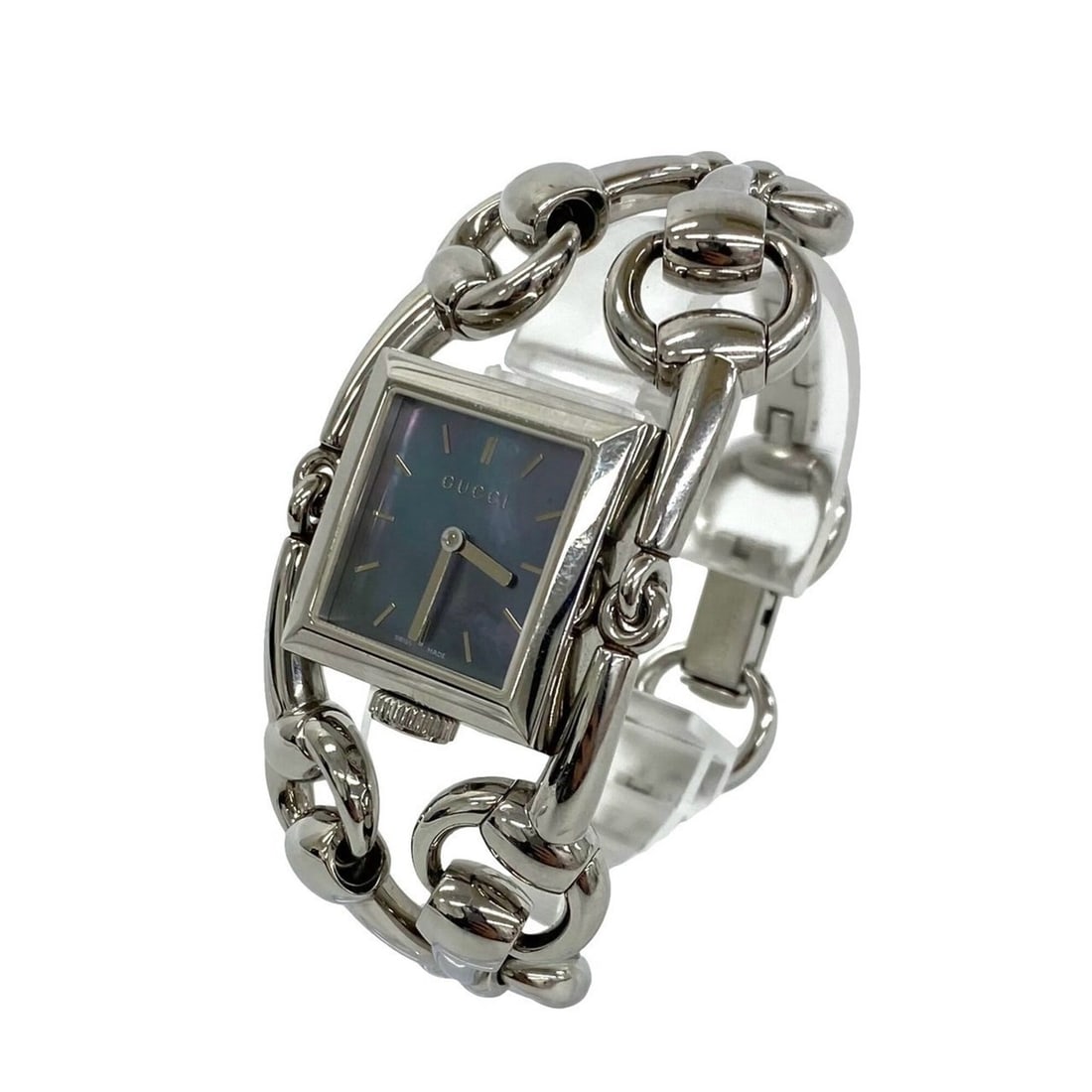 GUCCI Signoria Stainless Steel Quartz Wristwatch, Silver, 20694 (1 of 12)