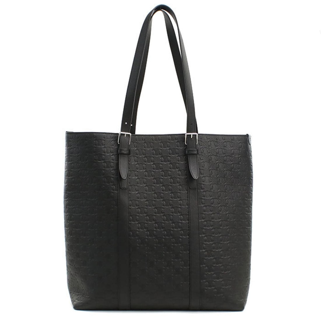 CELINE Celine Tote Bag 113743FQU Cabas Triomphe Embossed Men's Black: --- Catalog ---Category: SizeSize (HxWxD): 38cm x 37cm x 14cm / 14.96'' x 14.56'' x 5.51''Category: DesignType: Tote bagColor: BlackGender: MenMaterial: Leather Hardware Color: SilverLeather/Fur Type: