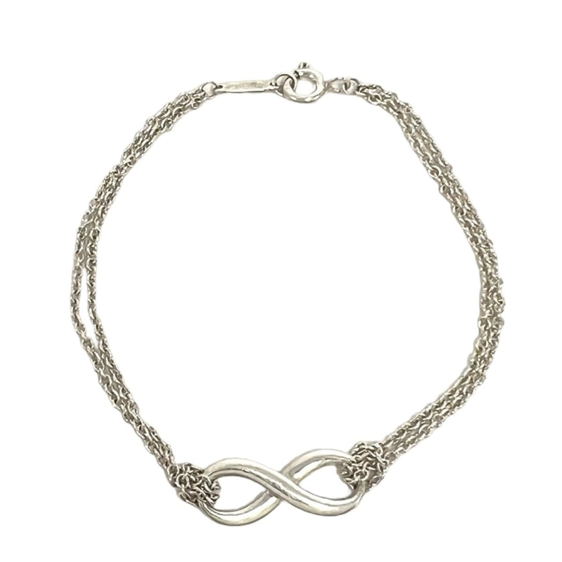 TIFFANY&Co. Tiffany Vintage Infinity Bracelet, Sterling Silver 925 Chain Bangle, 15611: --- Catalog ---Category: SizeLength: 15.5cm / 6.1''Category: DesignType: Charm braceletColor: SilverGender: WomenMaterial: Silver 925Category: GeneralBrand: Tiffany--- Item List ---Section: ConditionR