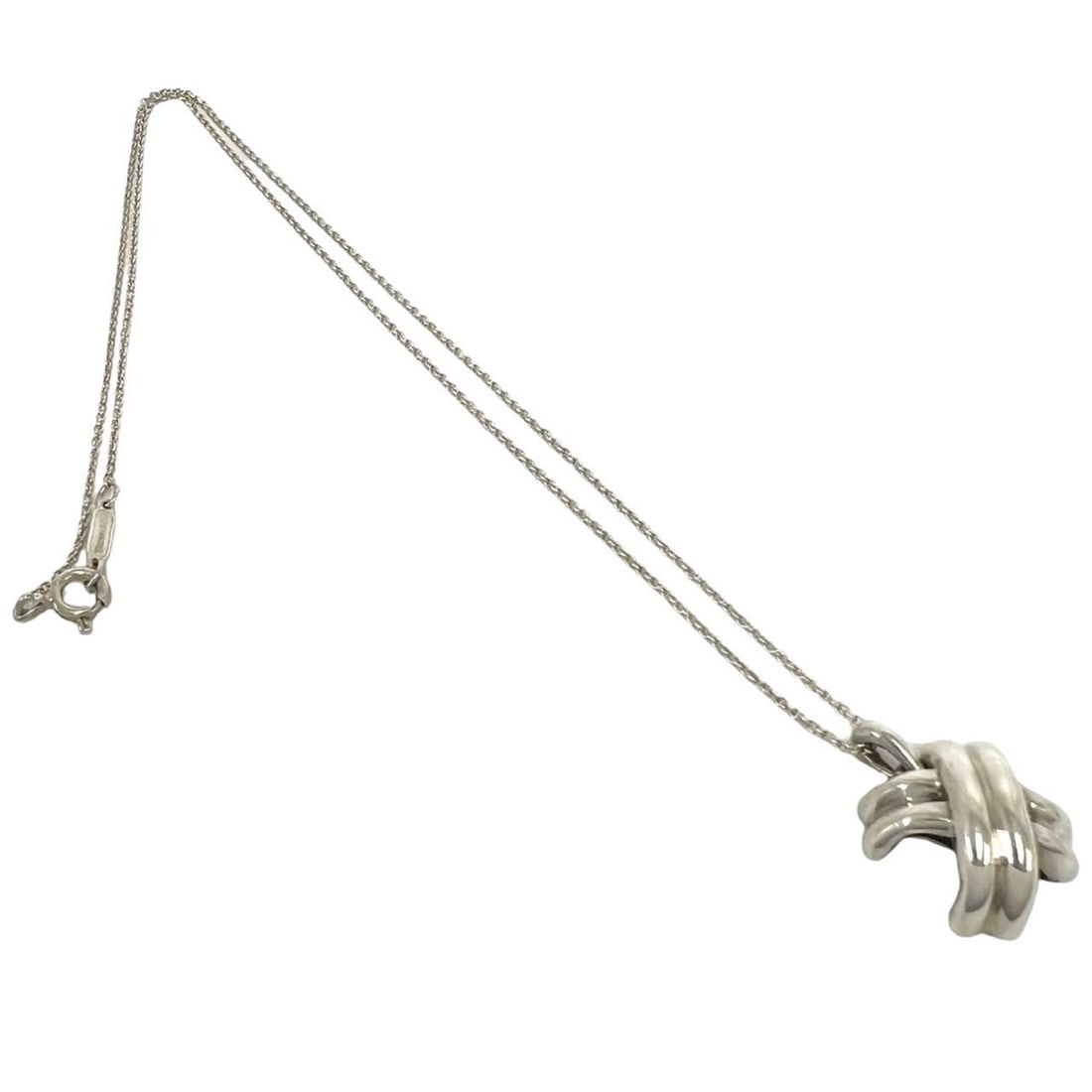 TIFFANY&Co. Tiffany Vintage Signature Cross Necklace, Sterling Silver 925 Pendant Choker, Silver,: --- Catalog ---Category: SizePendant Size: 14mm x 14mm / 0.55'' x 0.55''Neck Circumference: 42.8 cm / 16.85''Category: DesignColor: SilverGender: WomenMaterial: Silver 925Pendant Type: PendantNecklace