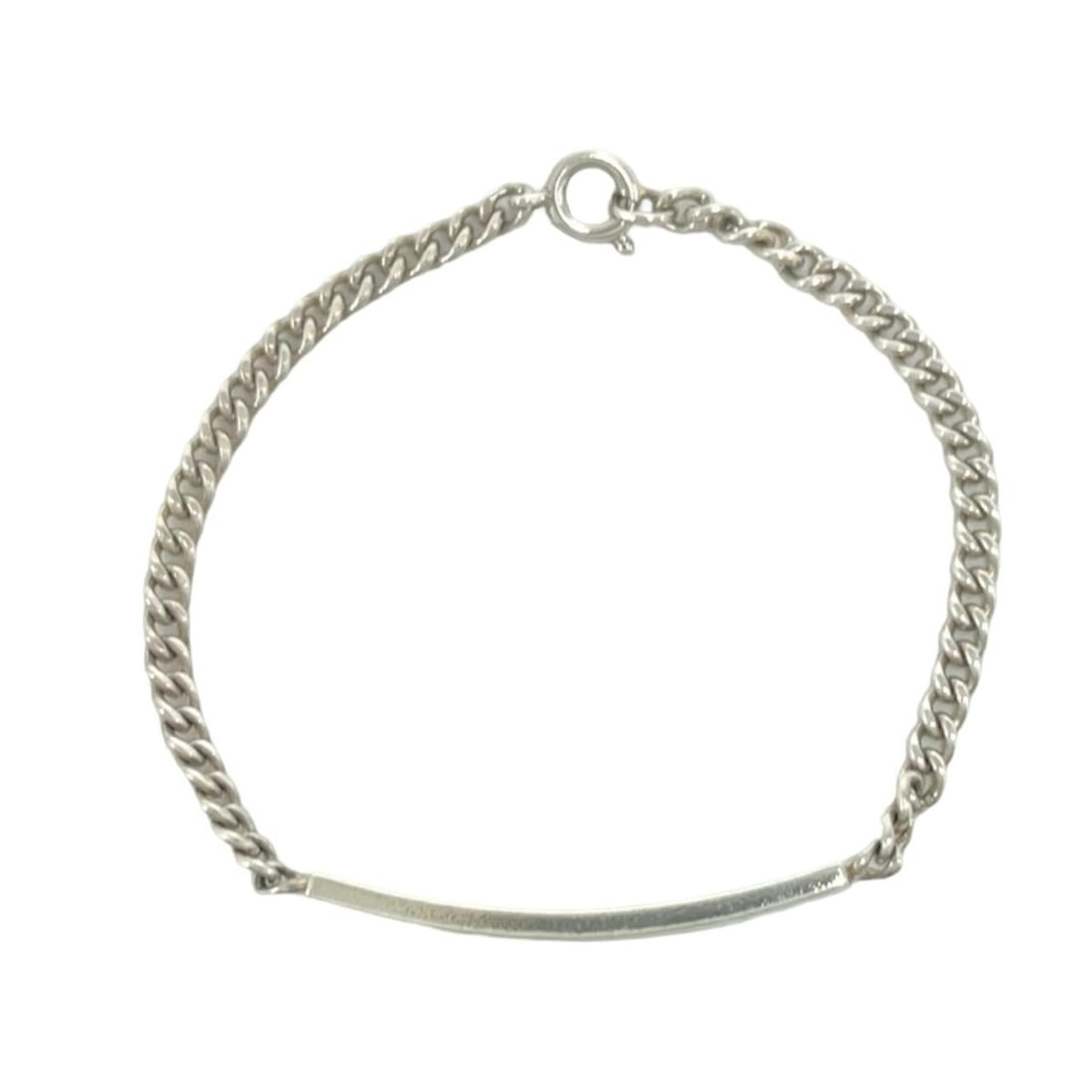 TIFFANY&Co. Tiffany Vintage ID Bracelet, Sterling Silver 925 Chain Bangle Accessory, Silver, Item: --- Catalog ---Category: SizeLength: 14.5cm / 5.7''Category: DesignType: BangleColor: SilverGender: WomenMaterial: Silver 925Category: GeneralBrand: Tiffany--- Item List ---Section: ConditionRanking: 