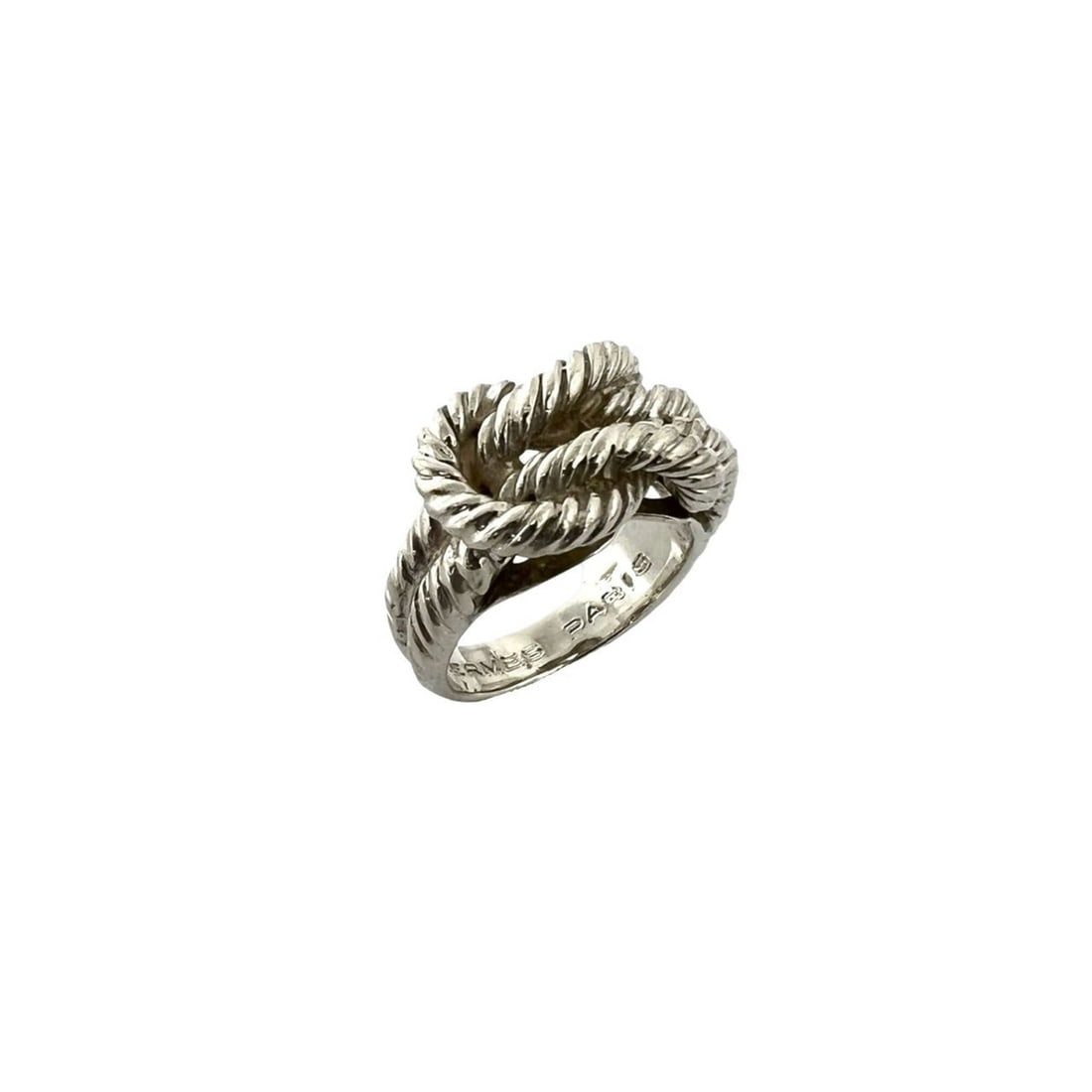 HERMES Vintage Audienne Ring, Sterling Silver 925, Accessory, Item No. 26037: --- Catalog ---Category: SizeJP Size: 9US Size: 5Category: DesignType: Band ringColor: SilverGender: WomenMaterial: Silver 925Category: GeneralBrand: Hermes--- Item List ---Section: ConditionRanking: 