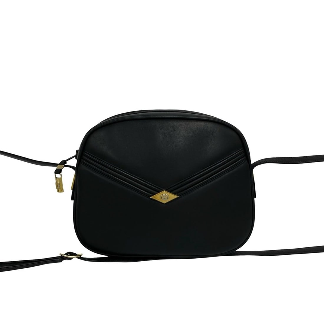 GUCCI Vintage GG Logo Leather Mini Shoulder Bag/Pouch, Black, 29436: --- Catalog ---Category: SizeSize (HxWxD): 18.5cm x 22.5cm x 5cm / 7.28'' x 8.85'' x 1.96''Category: DesignType: Pochette, Shoulder bagColor: BlackGender: WomenMaterial: Leather Category: GeneralBrand