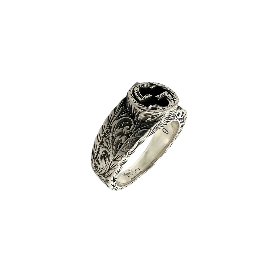 GUCCI Interlocking G Arabesque Ring Logo Sterling Silver 925 Accessory 28457: --- Catalog ---Category: SizeJP Size: 9US Size: 5Category: DesignType: Band ringColor: SilverGender: WomenMaterial: Silver 925Category: GeneralBrand: Gucci--- Item List ---Section: ConditionRanking: R