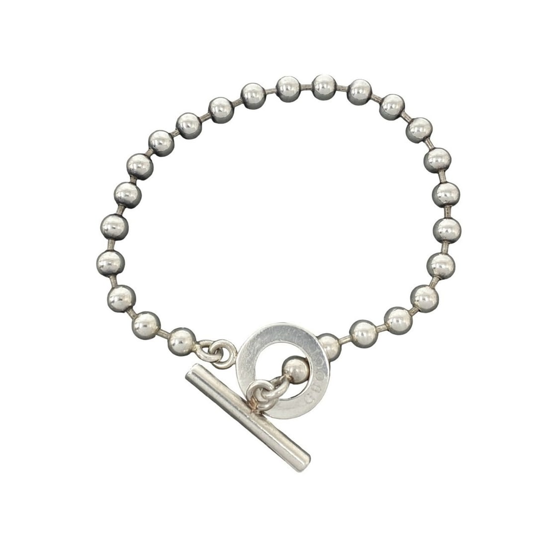 GUCCI Ball Chain Bracelet, Sterling Silver 925, Accessory, 0025a: --- Catalog ---Category: SizeLength: 18cm / 7.08''Category: DesignType: Charm braceletColor: SilverGender: WomenMaterial: Silver 925Category: GeneralBrand: Gucci--- Item List ---Section: ConditionRank