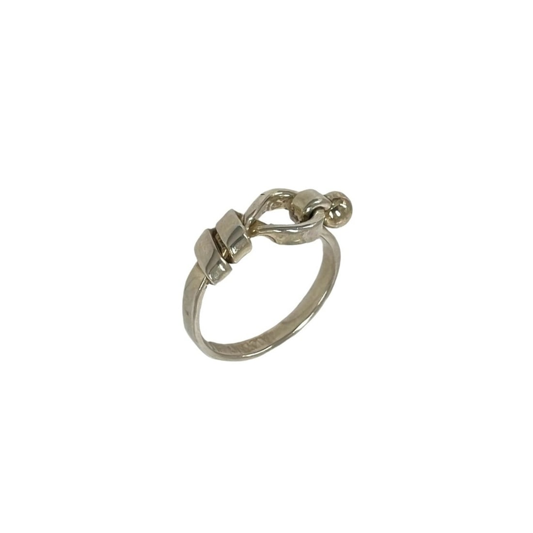 TIFFANY&Co. Tiffany Hook and Eye Ring, Sterling Silver 925, 18K 750YG, Accessory, Silver, Item: --- Catalog ---Category: SizeJP Size: 12US Size: 6.5Category: DesignType: Band ringColor: Gold, SilverGender: WomenMaterial: Silver 925, Yellow gold (18K)Category: GeneralBrand: Tiffany--- Item List -