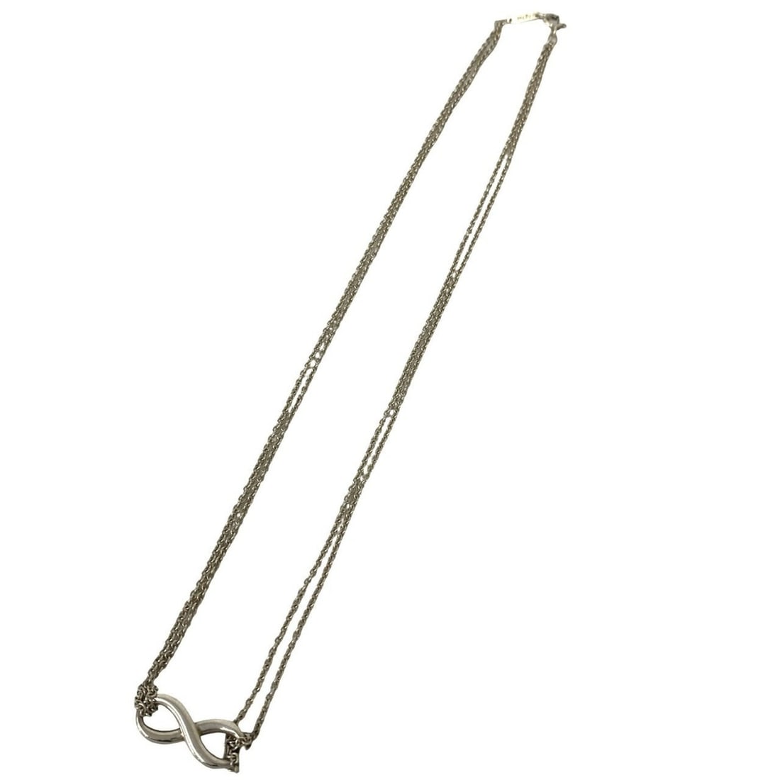 TIFFANY&Co. Tiffany Vintage Infinity Necklace, Sterling Silver 925, Accessory Pendant, Silver, Item: --- Catalog ---Category: SizePendant Size: 8mm x 20mm / 0.31'' x 0.78''Neck Circumference: 41 cm / 16.14''Category: DesignColor: SilverGender: WomenMaterial: Silver 925Pendant Type: PendantNecklace Ty