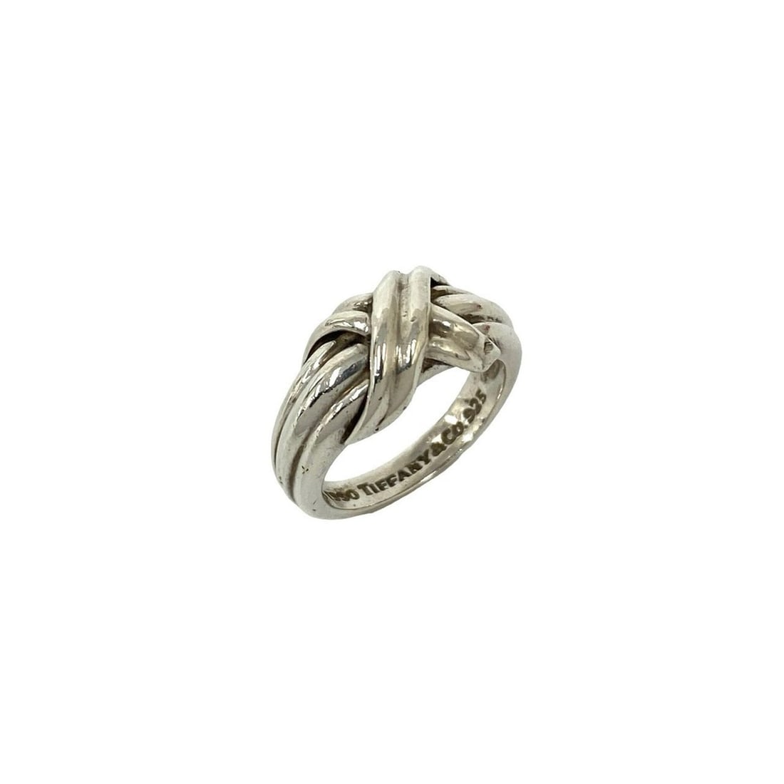 TIFFANY&Co. Tiffany Vintage Signature Cross Ring, Sterling Silver 925, Accessory, Silver, Item No.: --- Catalog ---Category: SizeJP Size: 10US Size: 5.5Category: DesignType: Band ringColor: SilverGender: WomenMaterial: Silver 925Category: GeneralBrand: Tiffany--- Item List ---Section: ConditionRanki