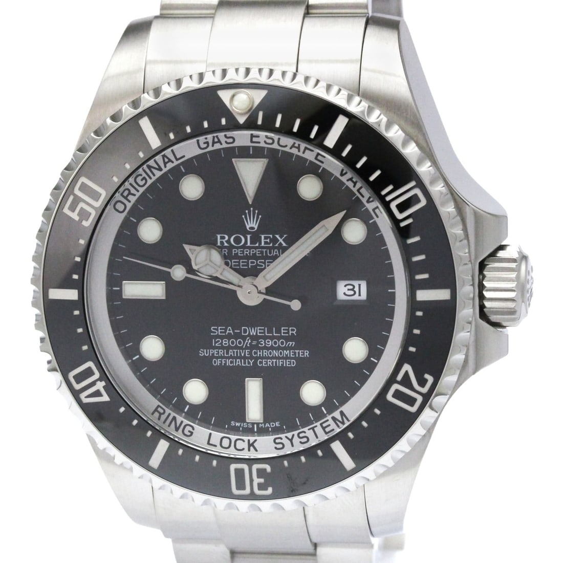 ROLEX Sea Dweller Deep Sea 116660 V Serial Steel Automatic Mens 116660 Polished: --- Catalog ---Category: SizeCase Diameter: 44mm / 1.73''Category: DesignType: WristwatchStyle: SportGender: MenColor (Dial): BlackMaterial (Band): Stainless steelMaterial (Case): Stainless steelCateg