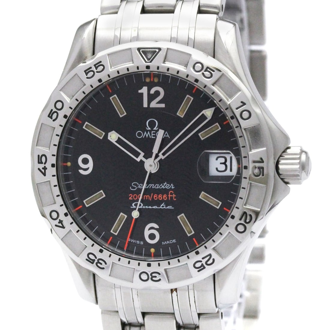 OMEGA Seamaster 200M Omegamatic Auto Quartz Mens Watch 2514.50 Polished: --- Catalog ---Category: SizeCase Diameter: 36mm / 1.42''Category: DesignType: WristwatchStyle: SportGender: MenColor (Dial): BlackMaterial (Band): Stainless steelMaterial (Case): Stainless steelCateg