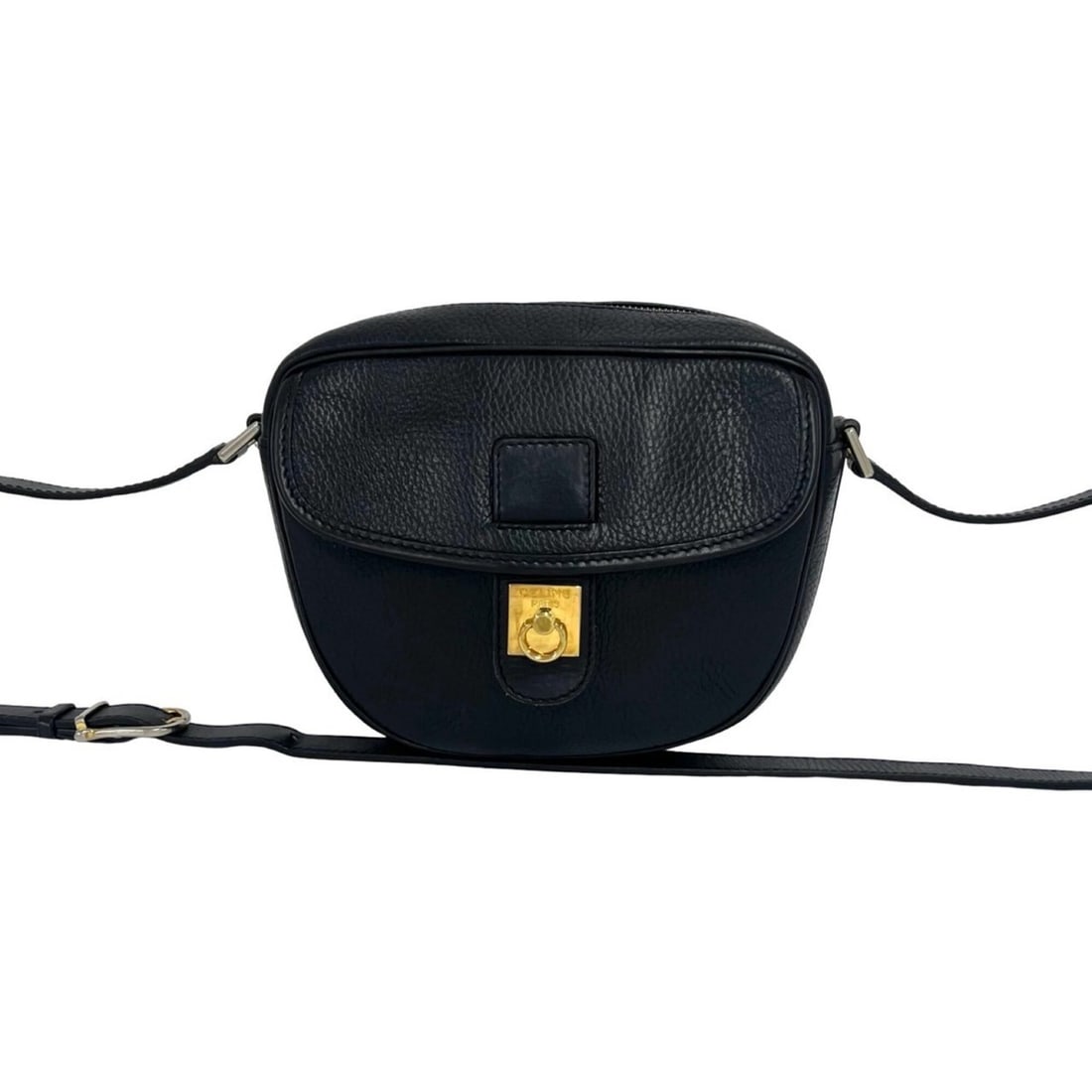 CELINE Logo Ring Hardware Leather Mini Shoulder Bag Pouch Sacoche Black 216-8: --- Catalog ---Category: SizeSize (HxWxD): 15cm x 20cm x 6.5cm / 5.9'' x 7.87'' x 2.55''Category: DesignType: Pochette, Shoulder bagColor: BlackGender: WomenMaterial: Leather Category: GeneralBrand: C