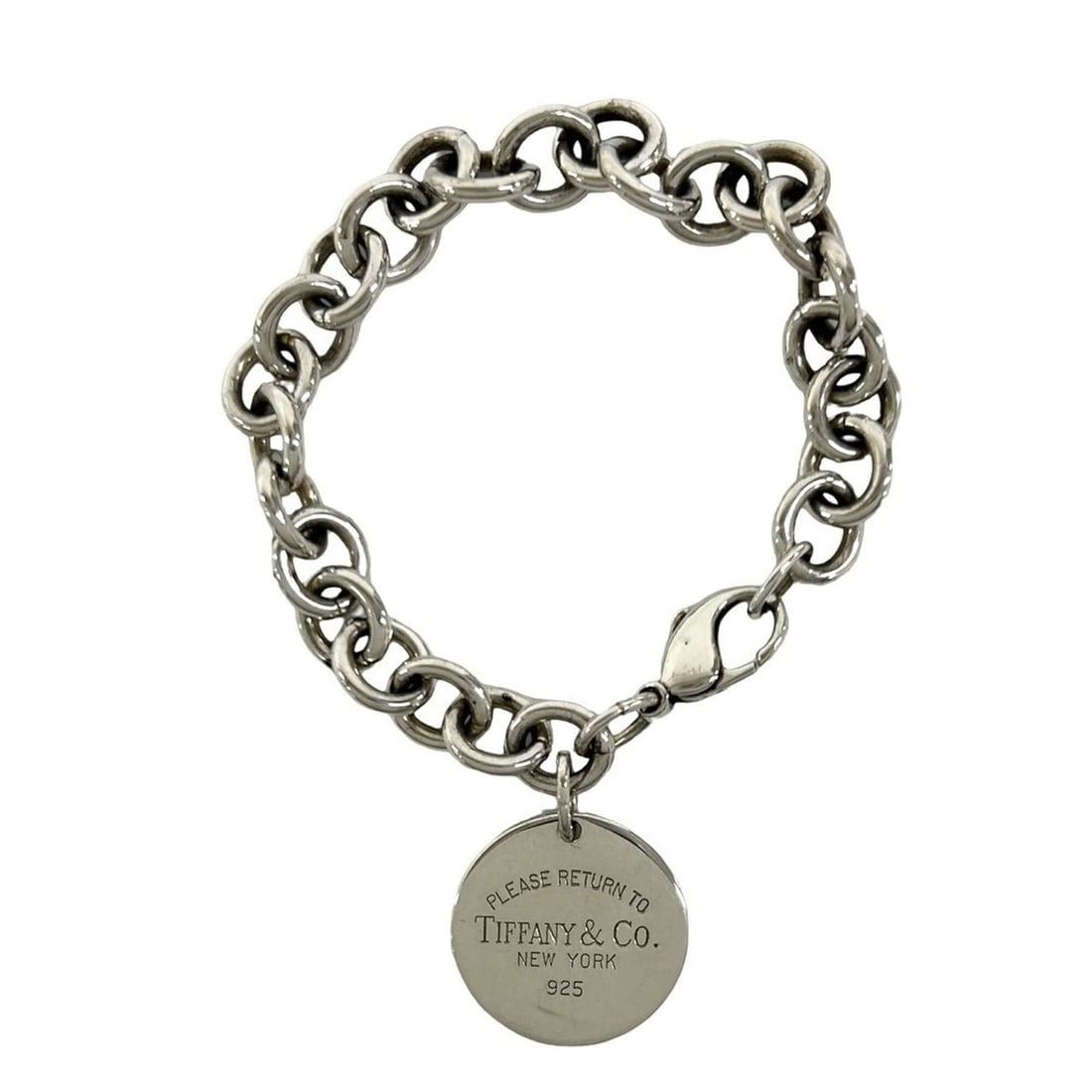 TIFFANY&Co. Tiffany Return to Round Tag Bracelet, Sterling Silver 925, Accessory, 97873: --- Catalog ---Category: SizeLength: 19.5cm / 7.67''Category: DesignType: Charm braceletColor: SilverGender: WomenMaterial: Silver 925Category: GeneralBrand: Tiffany--- Item List ---Section: Condition