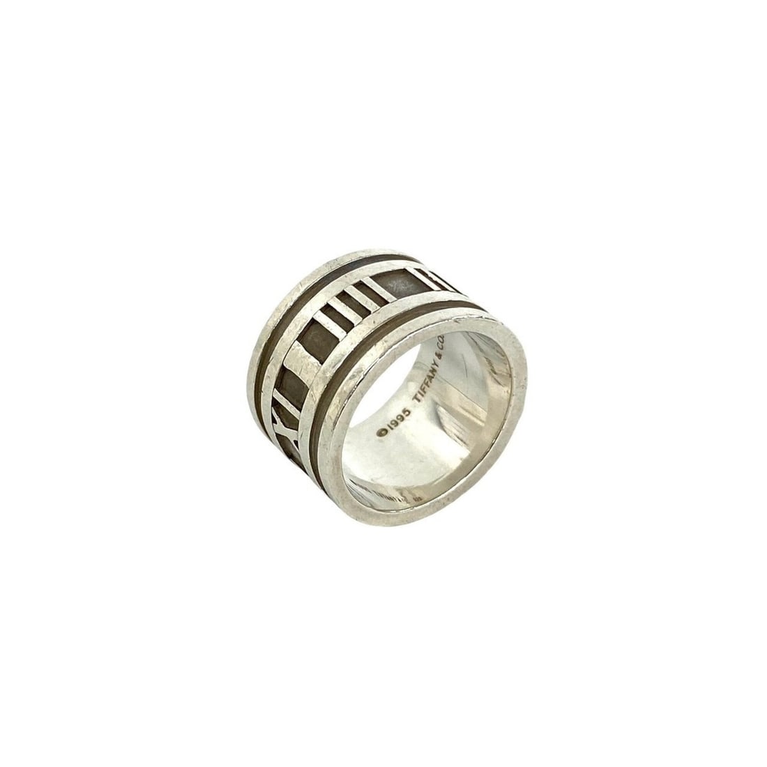 TIFFANY&Co. Tiffany Vintage Atlas Wide Ring, Sterling Silver 925, Accessory, 95282: --- Catalog ---Category: SizeJP Size: 8US Size: 4.5Category: DesignType: Band ringColor: SilverGender: WomenMaterial: Silver 925Category: GeneralBrand: Tiffany--- Item List ---Section: ConditionRankin