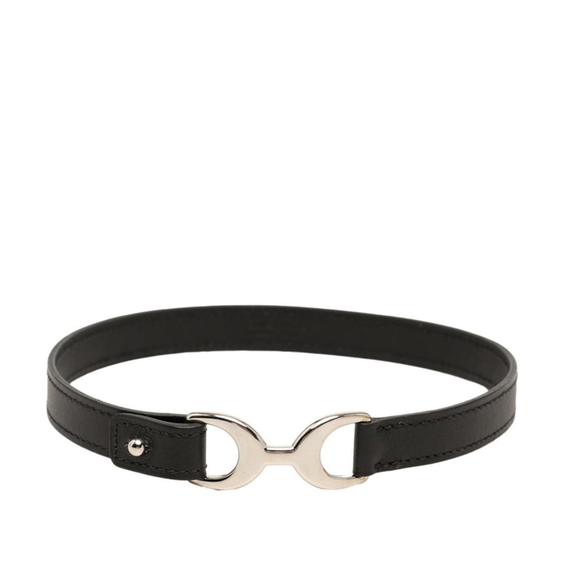Hermes Pavin Double Strand Bracelet ?O 2011 Black Leather Metal Women's HERMES: --- Catalog ---Category: SizeLength: 15cm / 5.9''Category: DesignType: Charm braceletColor: BlackGender: WomenMaterial: Leather, MetalCategory: GeneralBrand: Hermes--- Item List ---Section: ConditionR