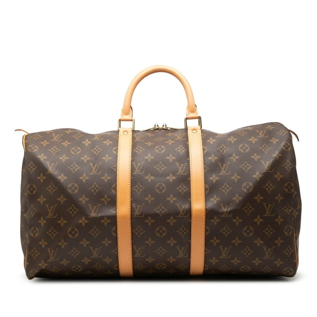 Louis Vuitton Monogram Keepall 50 Boston Bag Travel M41426 Brown Leather Women's LOUIS VUITTON: --- Catalog ---Category: SizeSize (HxWxD): 26cm x 50cm x 21.5cm / 10.23'' x 19.68'' x 8.46''Category: DesignType: Boston bagColor: BrownGender: WomenMaterial: PVC , Leather Category: GeneralMPN: M4142