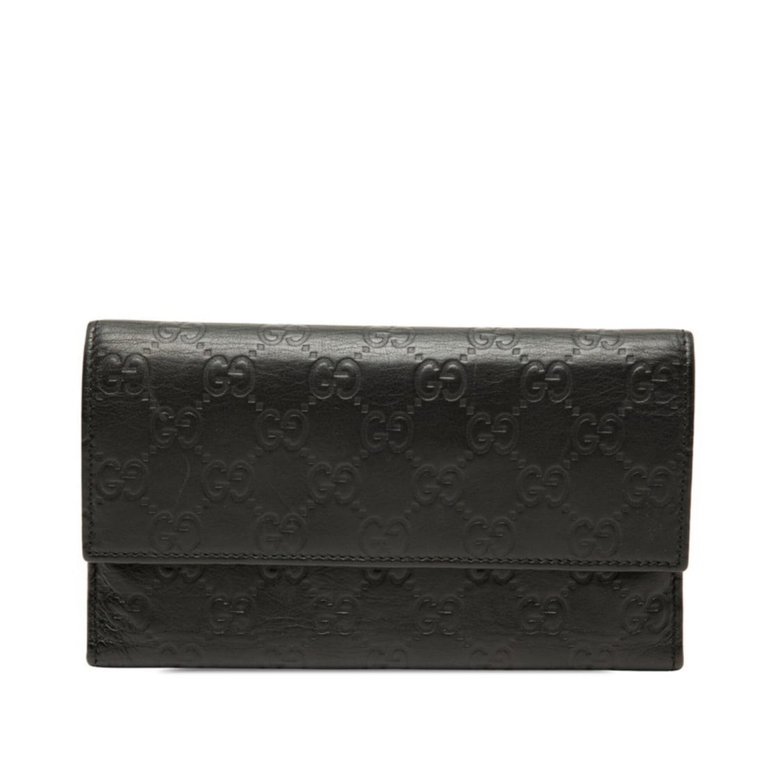 Gucci Guccissima Tri-fold Long Wallet 257303 Black Leather Women's GUCCI: --- Catalog ---Category: SizeSize (HxWxD): 11cm x 19cm x 2cm / 4.33'' x 7.48'' x 0.78''Category: DesignType: Long wallet (tri-fold)Color: BlackGender: WomenMaterial: Leather Category: GeneralMPN: 2573