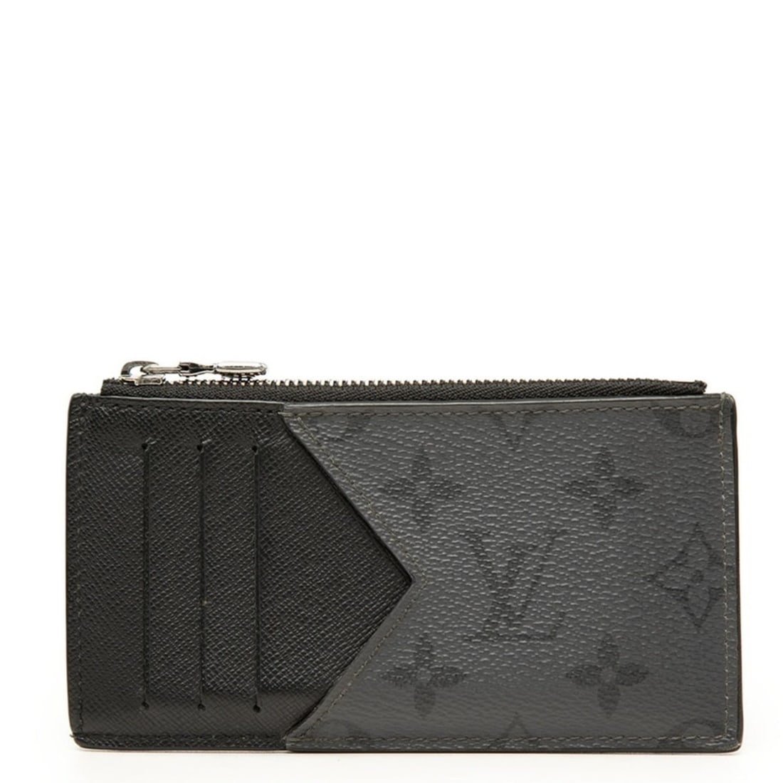 Louis Vuitton Monogram Eclipse Reverse Wallet/Coin Case/Card Case/Fragment Case M69533 Black Leather: --- Catalog ---Category: DesignType: Card caseColor: BlackGender: MenMaterial: PVC , Leather Category: GeneralMPN: M69533Brand: Louis VuittonCategory: Physical PropertiesSize (HxWxD): 7.5cm x 15cm x 1