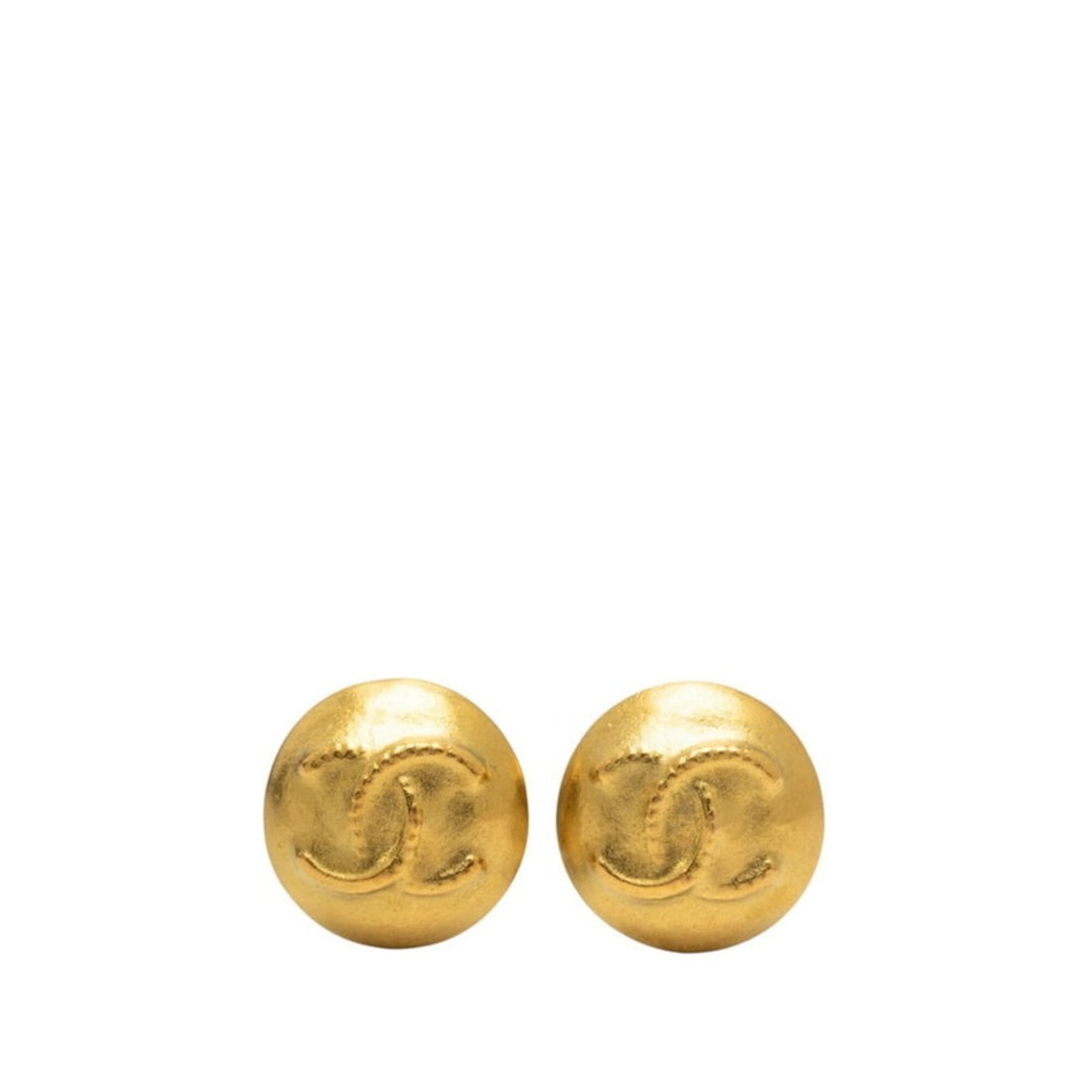 Chanel Coco Mark Vintage Earrings, Gold Plated, Women's CHANEL: --- Catalog ---Category: SizeSize (HxWxD): 21.80mm x 21.40mm / 0.86'' x 0.84''Category: DesignType: Clip earringsColor: GoldGender: WomenCategory: GeneralBrand: Chanel--- Item List ---Section: Conditi