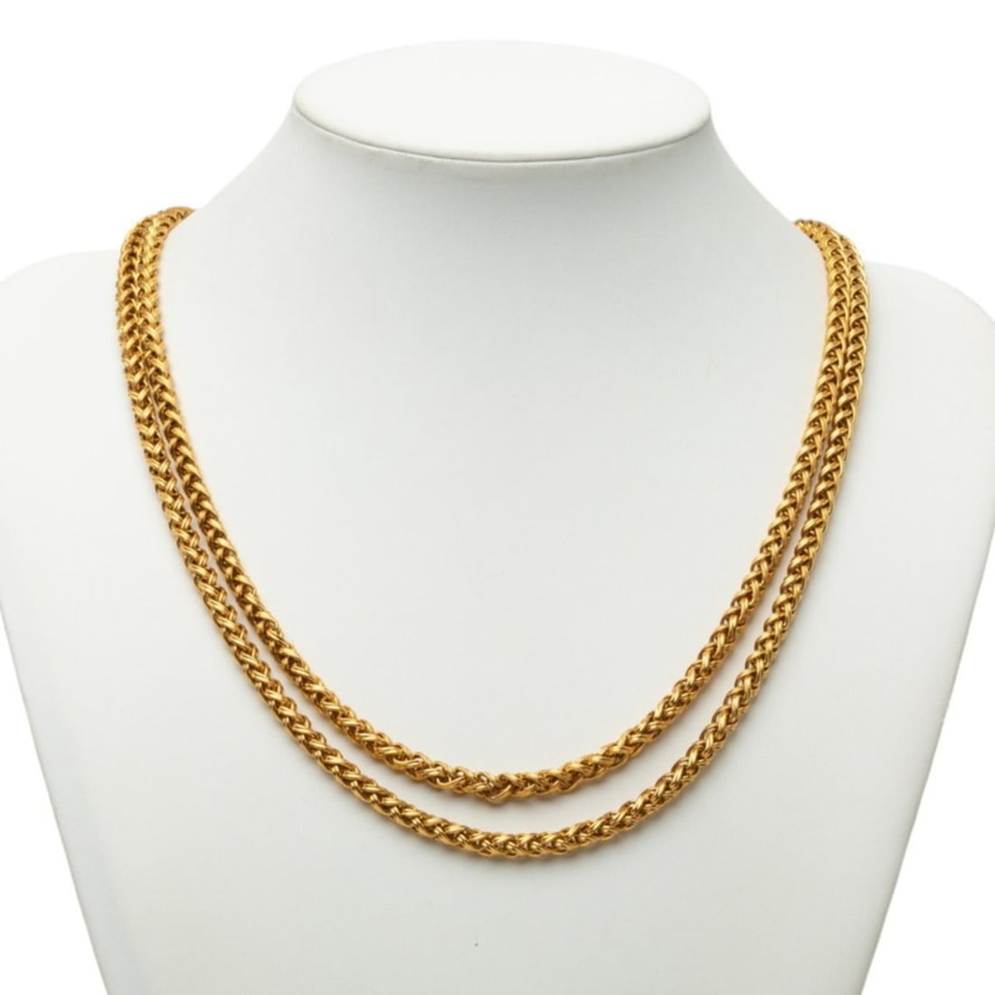 Chanel Coco Mark Vintage Long Chain Necklace 95A Gold Plated Women's CHANEL: --- Catalog ---Category: SizeNeck Circumference: 201 cm / 79.13''Category: DesignColor: GoldGender: WomenNecklace Type: NecklaceCategory: GeneralBrand: Chanel--- Item List ---Section: ConditionRanking