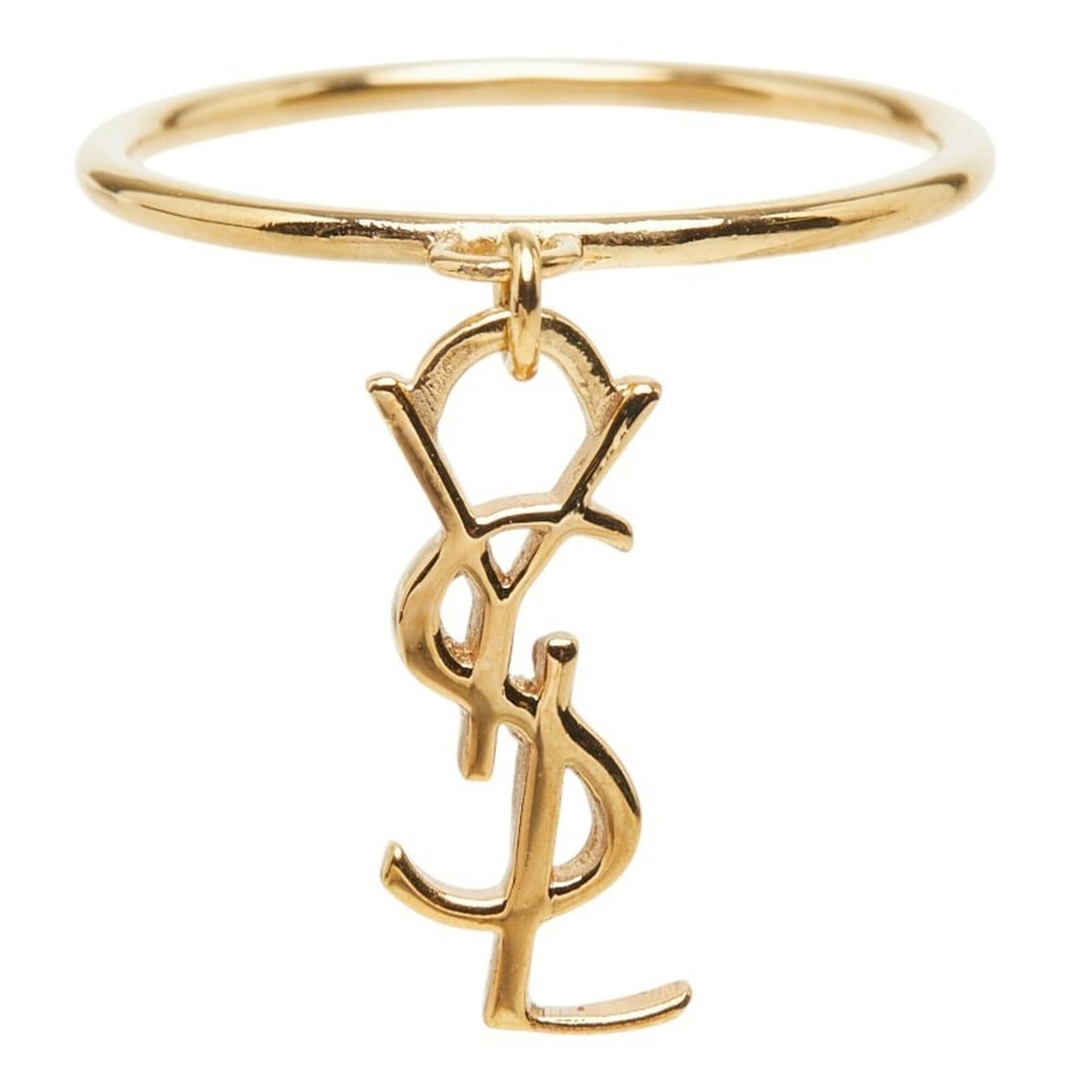 Yves Saint Laurent Saint Laurent YSL logo ring, gold, sterling silver (SV925), plated, women's ring.: --- Catalog ---Category: SizeJP Size: 13.5US Size: 6.5Category: DesignType: Band ringGender: WomenMaterial: Gold plating, Silver 925Category: GeneralBrand: Yves Saint Laurent--- Item List ---Section: 