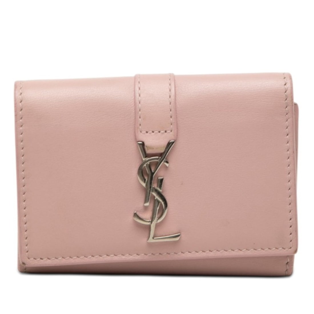 Saint Laurent YSL Logo 6-Key Case 438963 Pink Leather Women's SAINT LAURENT: --- Catalog ---Category: DesignType: KeycaseColor: PinkGender: WomenClosure: Button, Snap fastenerMaterial: Leather Category: GeneralBrand: Saint LaurentCategory: Physical PropertiesSize (HxWxD): 7cm 