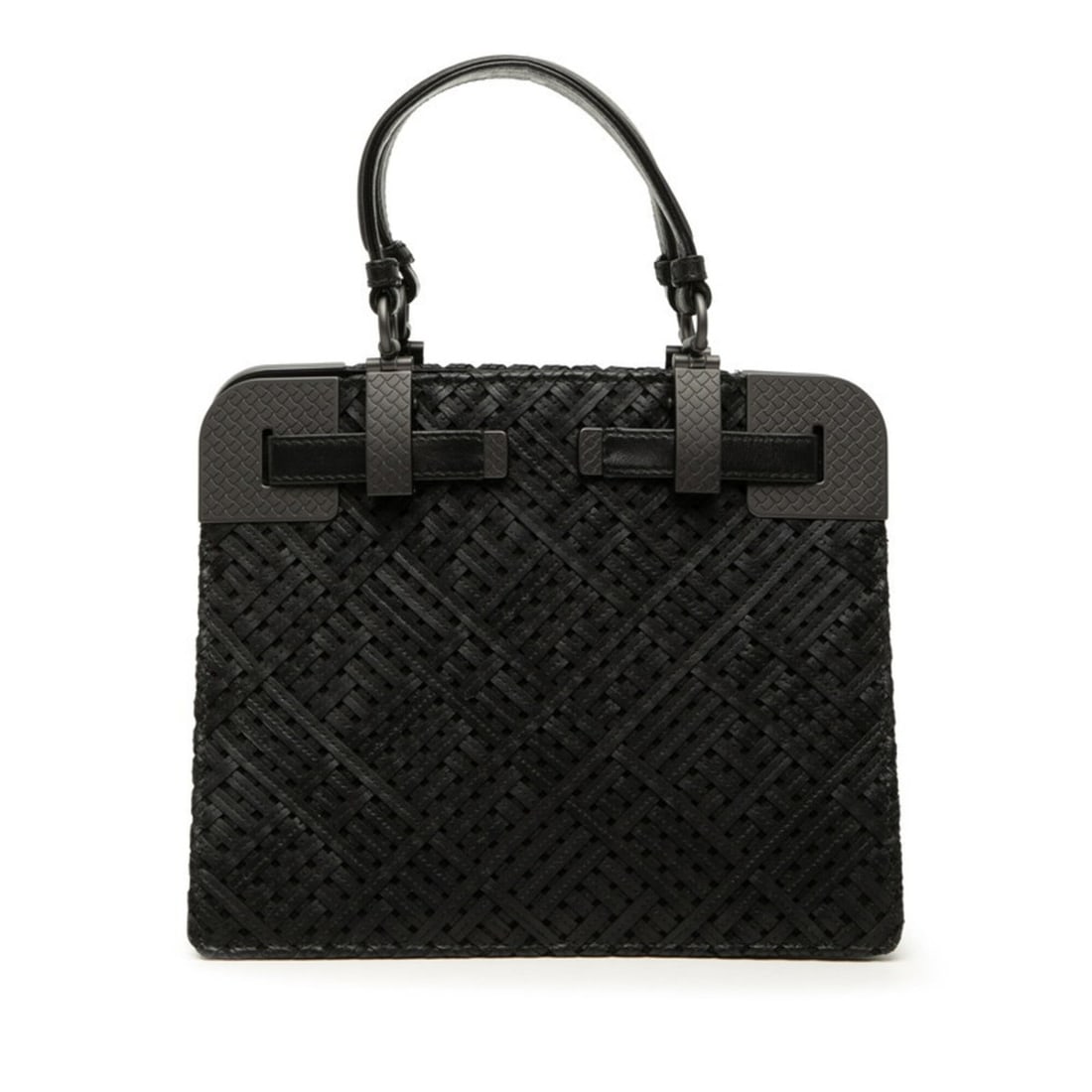 Bottega Veneta Intrecciato Handbag, Black Leather, Women's BOTTEGAVENETA: --- Catalog ---Category: SizeSize (HxWxD): 18.5cm x 22.5cm x 12cm / 7.28'' x 8.85'' x 4.72''Category: DesignType: HandbagColor: BlackGender: WomenMaterial: Leather Category: GeneralBrand: Bottega Vene