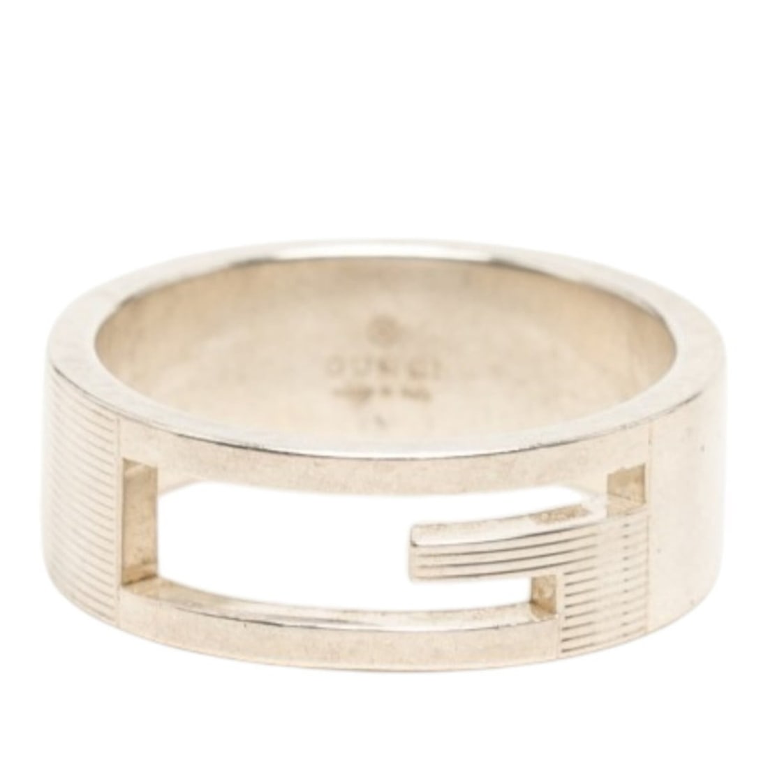 Gucci Branded G Ring, Size #23, SV925 Silver, Men's GUCCI (1 of 9)